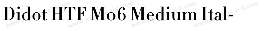 Didot HTF M06 Medium Ital字体转换